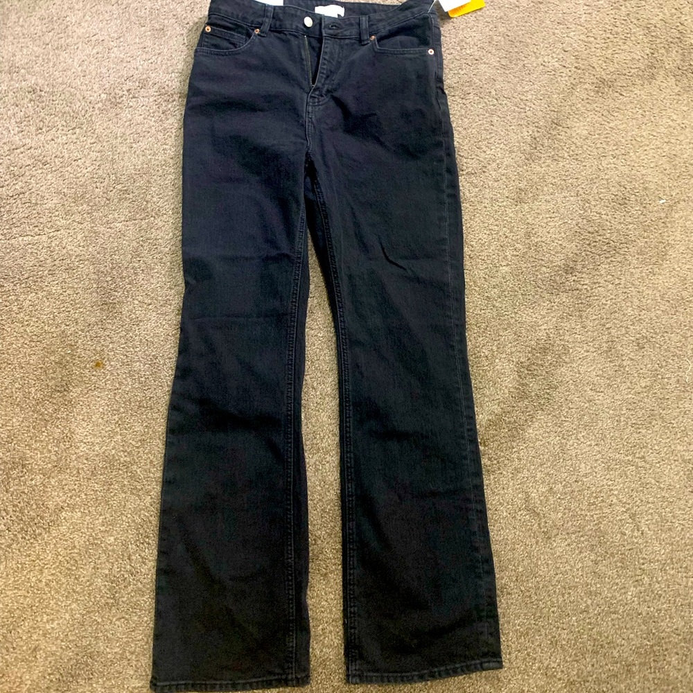 H&M high waist bootcut jeans